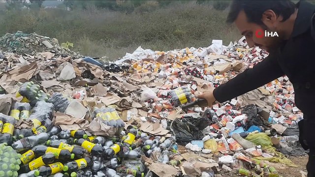 Ormana atılan tarihi geçmiş ürünlerin tüketildiği ihbarı jandarmayı alarma geçirdi