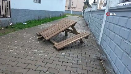 Kültür evi kimliği belirsiz kişilerce tahrip edildi