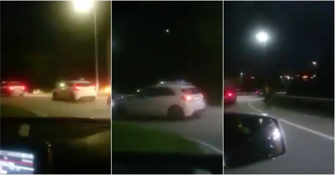 Carro da escola de condução arrasta condutor após discussão em Barcelos