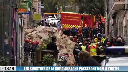 Les sinistrés de la rue d'Aubagne passeront Noël à l'hôtel