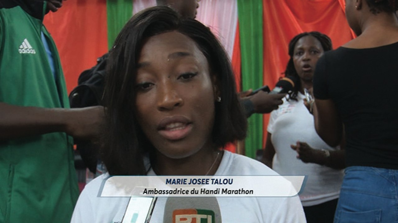 Athlétisme: lancement handi marathon, Marie Talou ambassadrice du marathon donne son message