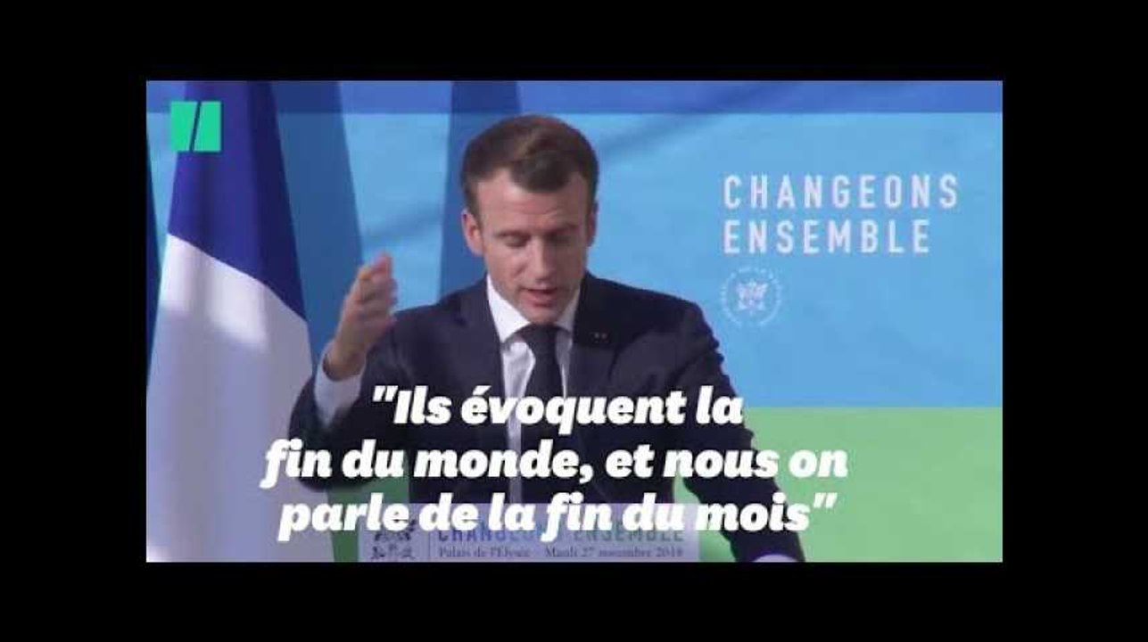 "Fin du monde vs fin du mois", cette expression utilisée par Macron a un air de déjà-vu