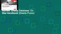 Review  Oracle Database 12c Dba Handbook (Oracle Press)
