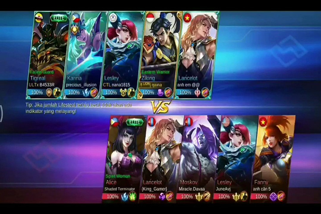 CEWEK CANTIK TOP GLOBAL  ZILONG DI REMEHKAN - MUSUH DI BUAT MENYERAH - MOBILE LEGENDS INDONESIA