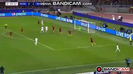 Amazing Goal Vazquez (0-2) AS Roma vs Real Madrid