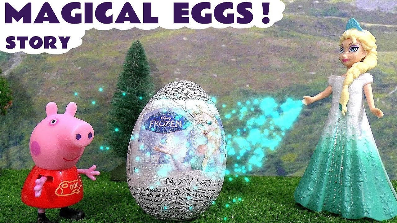 Disney Frozen Magical Surprise Kinder Eggs usin...