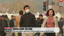 Fine dust and yellow dust from China chokes Korea