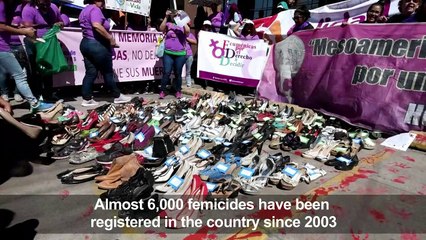 Women from Honduras protest against femicide