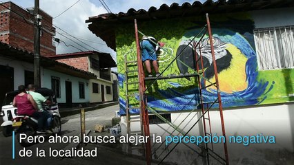 Descargar video: Murales por la Paz se adueñan de muros de colombiana San Carlos