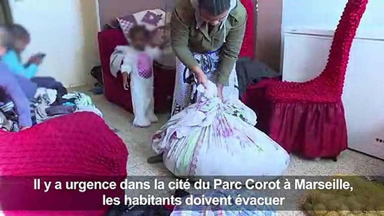 A Marseille, des habitants se préparent à évacuer leur "taudis"