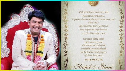 Kapil Sharma Wedding Card, Details, Venue Revealed