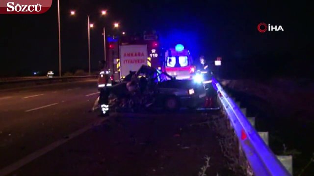 Başkent'te anne ve oğlu feci kazada hayatını kaybetti