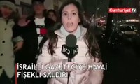 İsrailli gazeteciye havai fişekli saldırı