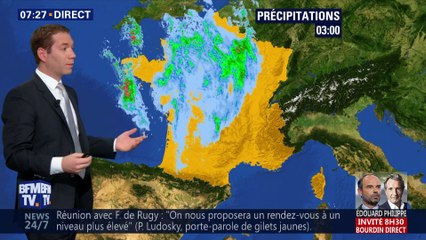 La météo pour ce mercredi 28 novembre 2018