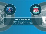 Head to Head - PSG vs Liverpool