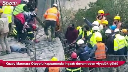 Скачать видео: Gebze’de viyadük çöktü en az 4 işçi enkaz altında kaldı