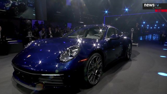 World Premiere of the all new Porsche 911 - Talk Mark Webber with Porsche experts