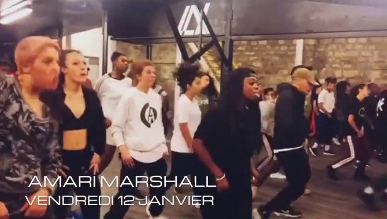AMARI MARSHALL (@amarimonster)  stage au LAX STUDIO Paris le 12 janvier 2018 (@lax_studio)