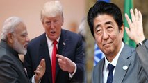 PM Modi, Japan PM Shinzo Abe से Trilateral Meeting करेंगे Donald Trump | वनइंडिया हिंदी