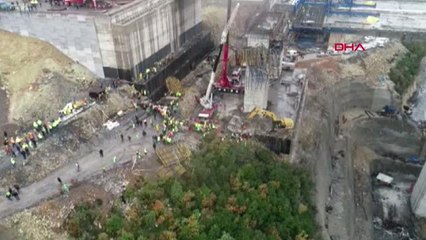 Kuzey Marmara Otoyolu'nda Viyadük Çöktü... Bölgeden Drone Görüntüler-2