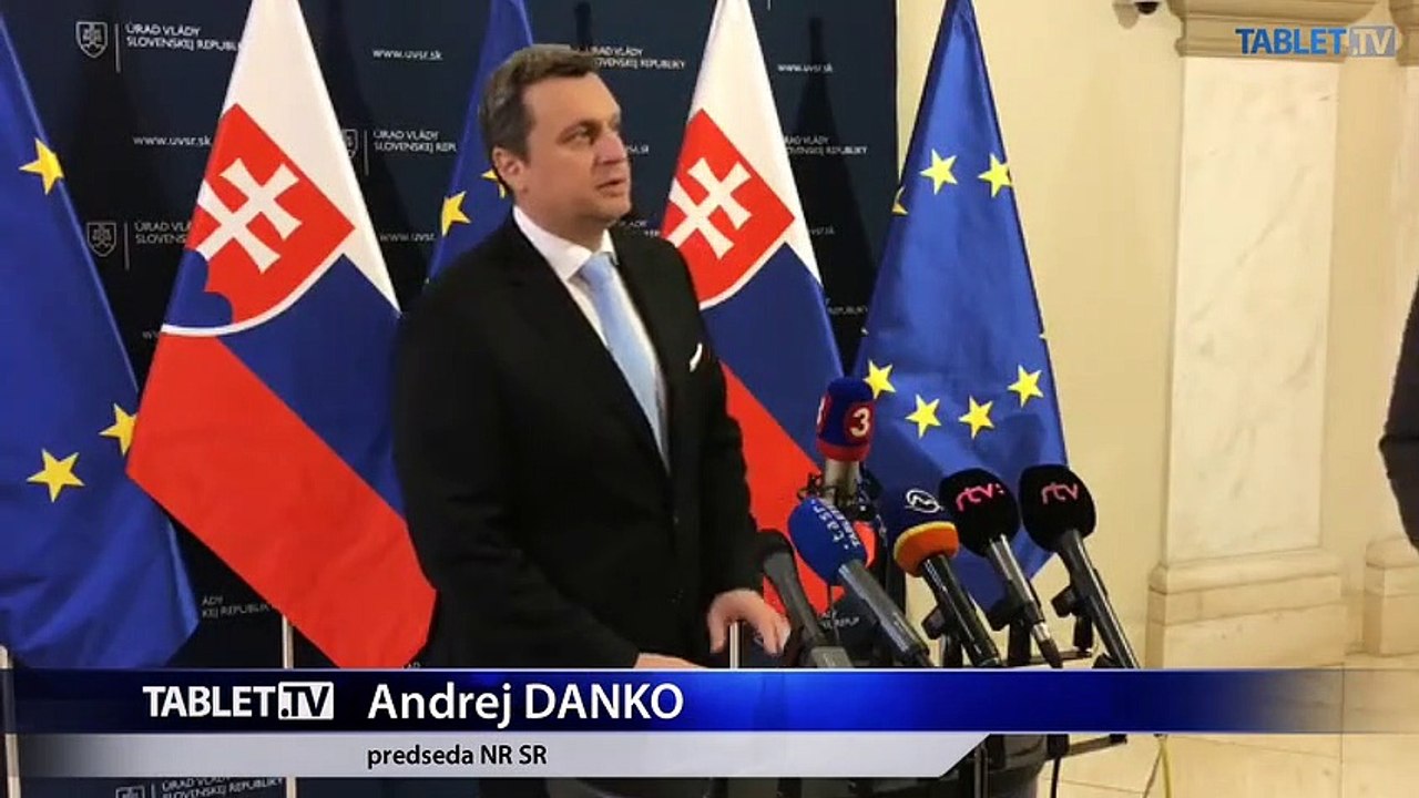 ZÁZNAM: Brífing predsedu NR SR A. Danka