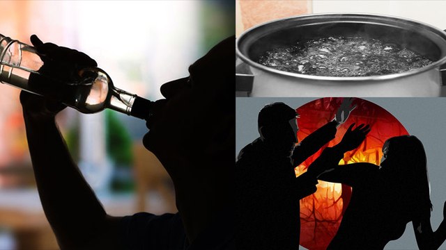 கணவன் முகத்தில் சுடுநீரை ஊற்றி அதிர வைத்த மனைவி