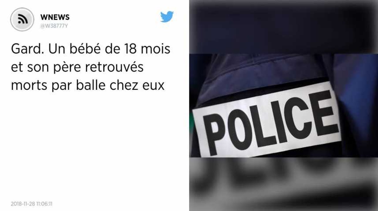 Gard. Un bébé de 18 mois et son père retrouvés morts par balle chez eux.