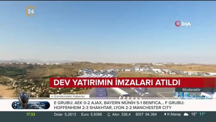 Dev yatırımların imzaları atıldı