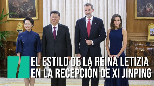 El estilo de la reina Letizia en la recepción de Xi Jinping