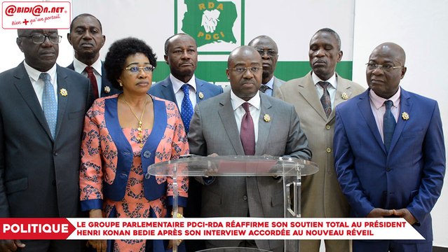 Le Groupe parlementaire PDCI-RDA réaffirme son soutien total au Président Henri KONAN BEDIE après son interview accordée au Nouveau Réveil 