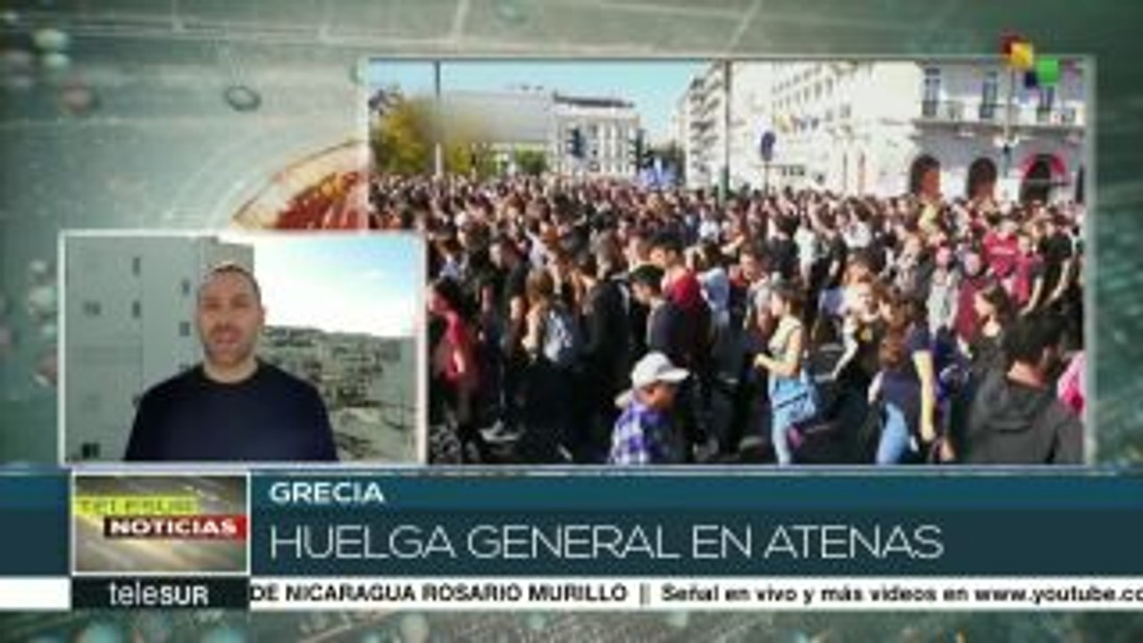 Huelga general en Grecia para exigir derechos laborales