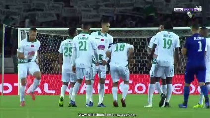 الشوط الاول مباراة الرجاء الرياضي  وفيتا كلوب 3-0 كأس الكاف 2018