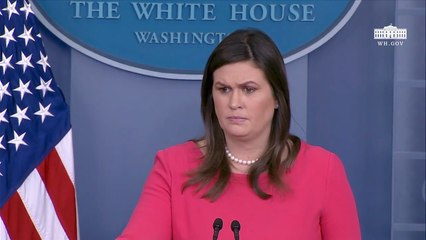 Sarah Sanders Is Asked About The Presidents Upset Tweet Involving Mueller Report