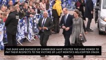 Duke and Duchess of Cambridge pay tribute to Leicester crash victims