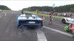 Cameraman Almost Gets Hit by Supercar Launching off at Rally