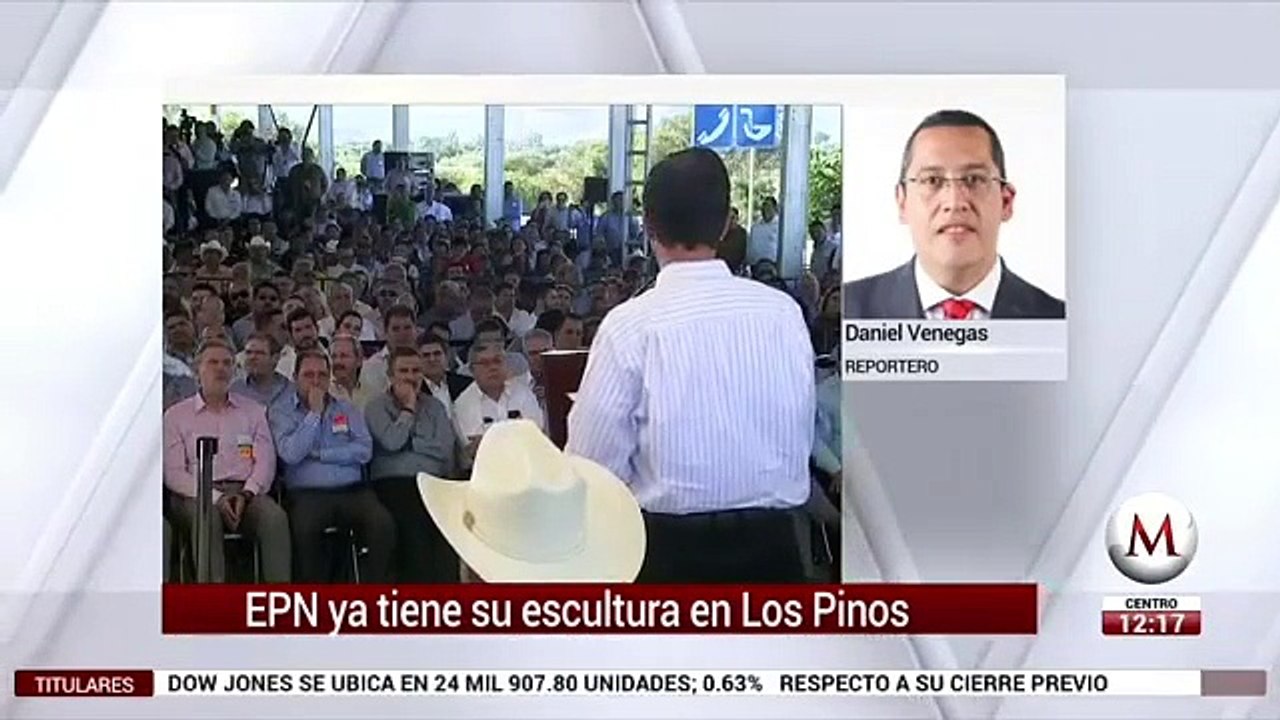 Enrique Peña Nieto ya tiene su escultura en Los Pinos