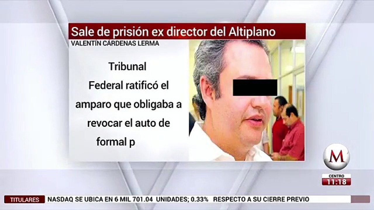 Sale de prisión ex director del Altiplano acusado de fuga de 'El Chapo'
