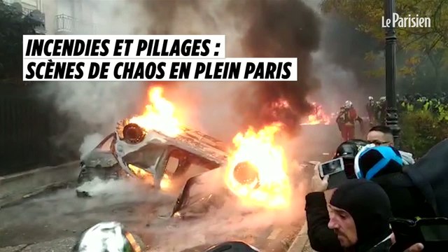 Incendies et pillages : scènes de chaos en plein Paris