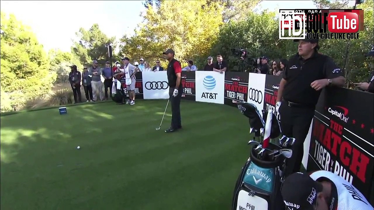 【ゴルフ】tiger woods vs phil mickelson no9hole (タイガ...