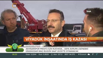 Gebze'de viyadük çöktü