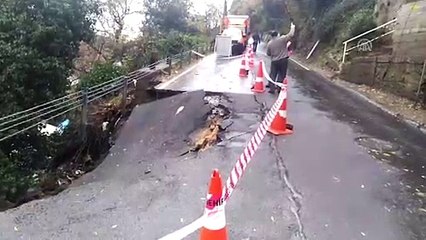 Rumeli kavağında yol çöktü (2) - İSTANBUL