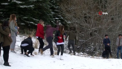 Uludağ yeniden beyaza büründü