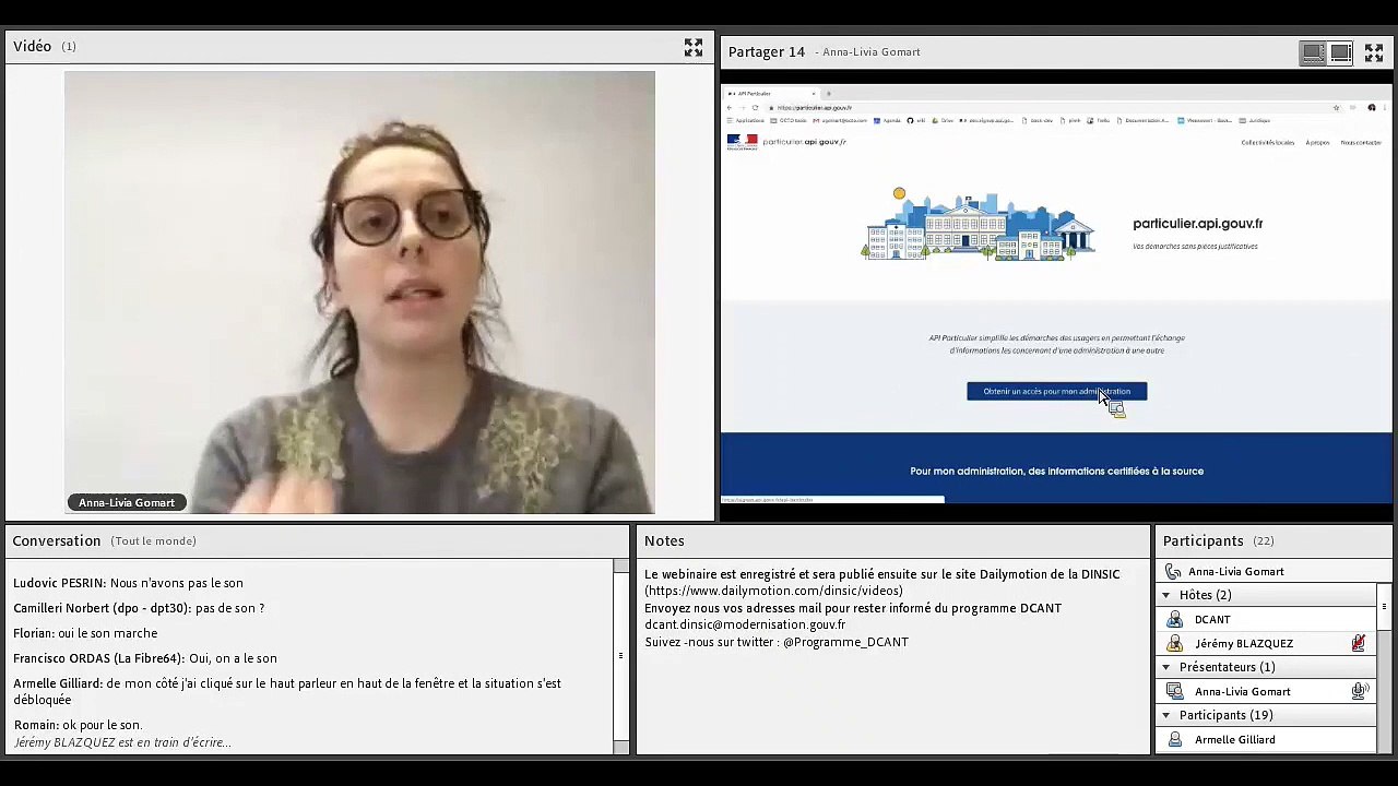 Webinaire DCANT #11 – Demandez moins de justificatifs grâce à API Particulier