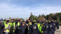 Gilets jaunes : évacuation du dépôt de Leroy Merlin à Portes-lès-Valence