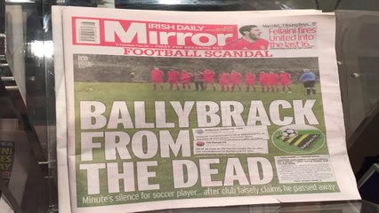 Un club irlandais fait passer l'un de ses joueurs pour mort pour décaler un match #trashtalk #Mouv13Actu