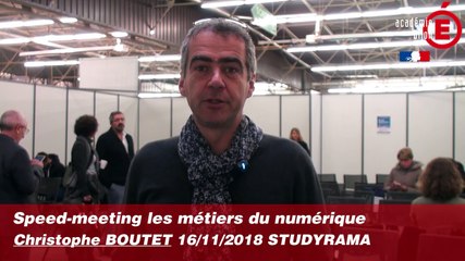 Speed-meeting métiers du numérique - Christophe BOUTET