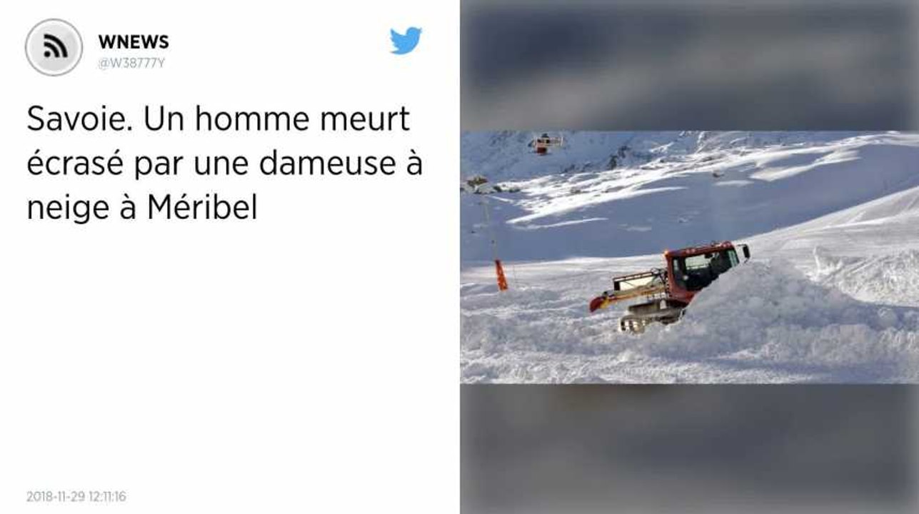 Savoie. Un homme meurt écrasé par une dameuse à neige à Méribel.