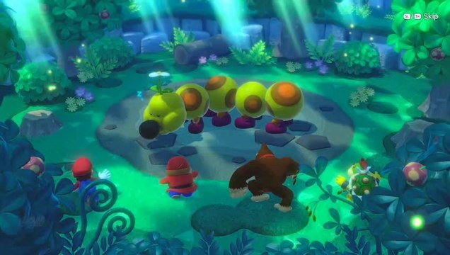 Super Mario Party Square Off - Mario vs Shy Guy vs Donkey Kong vs Jr. Bowser Gameplay