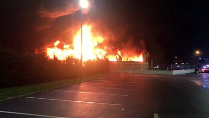 700 m2 en flammes à la Sita à Dombasle-sur-Meurthe (54)