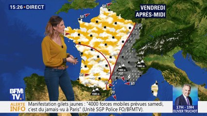 La météo pour ce vendredi 30 novembre 2018